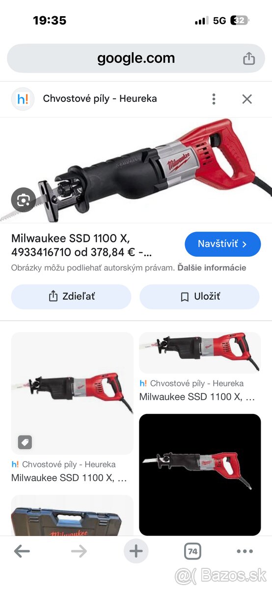 milwaukee SSD1100x profi chvostova pila - 3