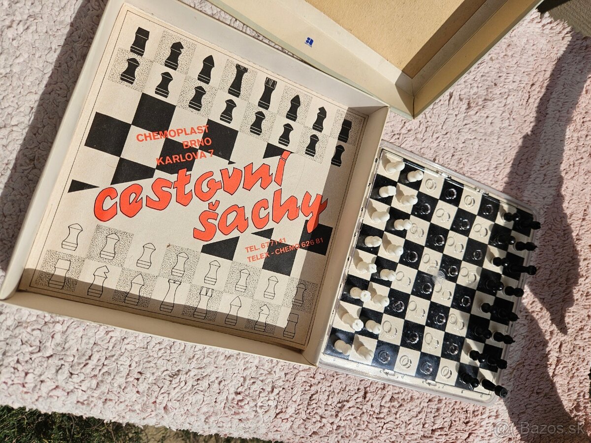 RETRO hra CHEMOPLAST BRNO - ŠACHY - cestovná verzia - 3
