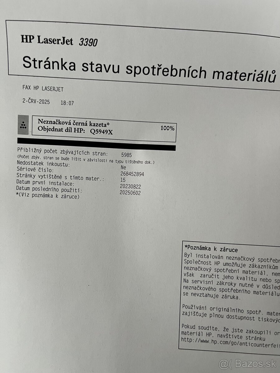 HP LaserJet 3390 - 3