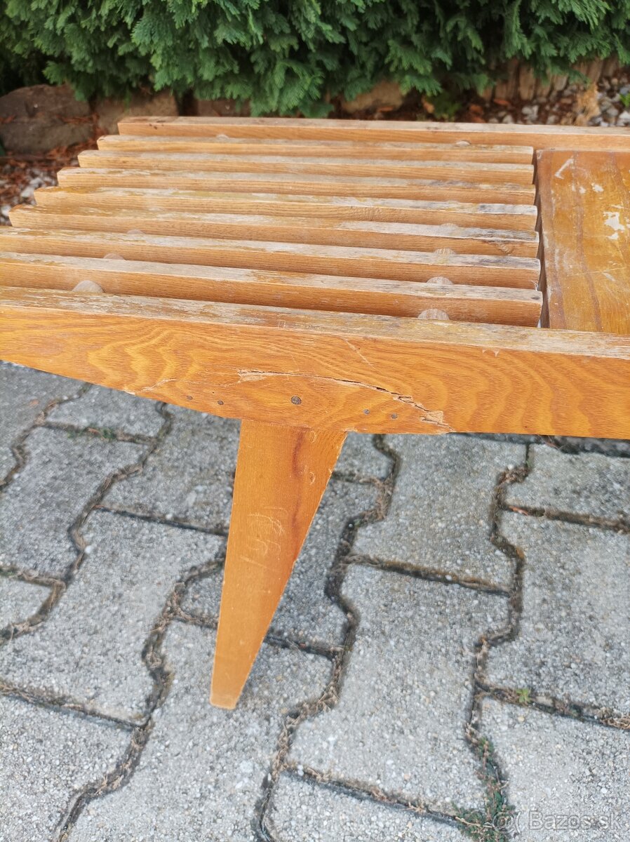 RETRO stolík, retro taburetka - 3