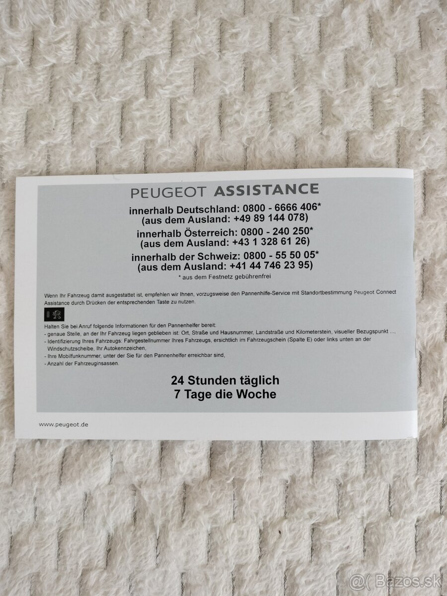 Peugeot servisná knižka - 3