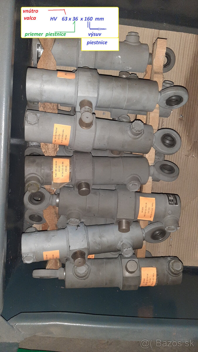 Hydraulické a pneumatické valce - nové - 3
