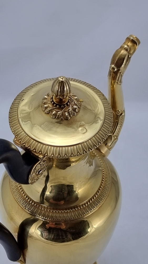 Kaštieľna konvica z pozláteného striebra - 409 gramov - 3