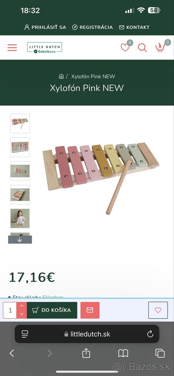 Predám detský kočík, zatĺkačku a xylofón - 3