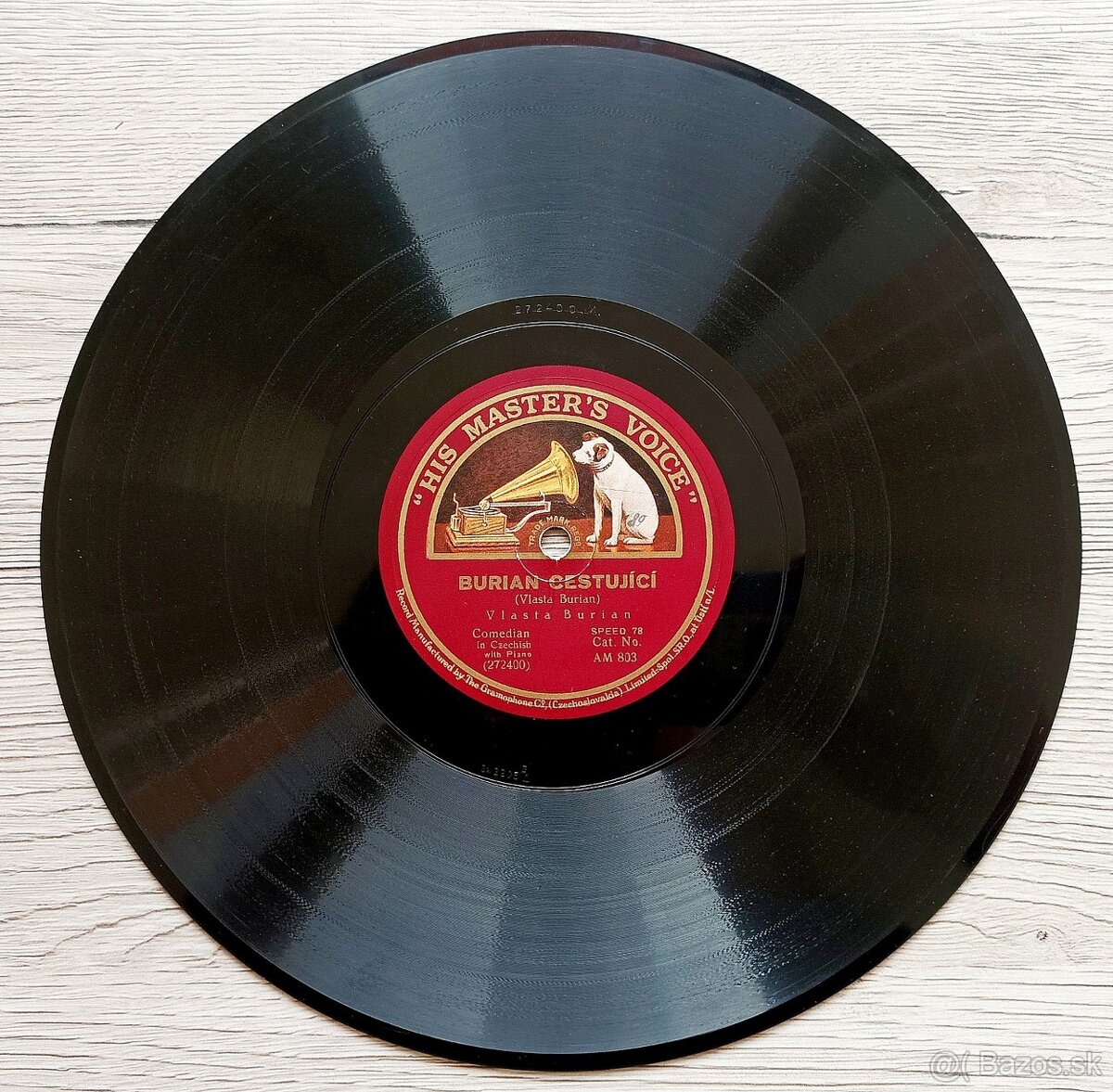 Vlasta Burian, tři starožitné gramodesky His Master’s Voice - 3
