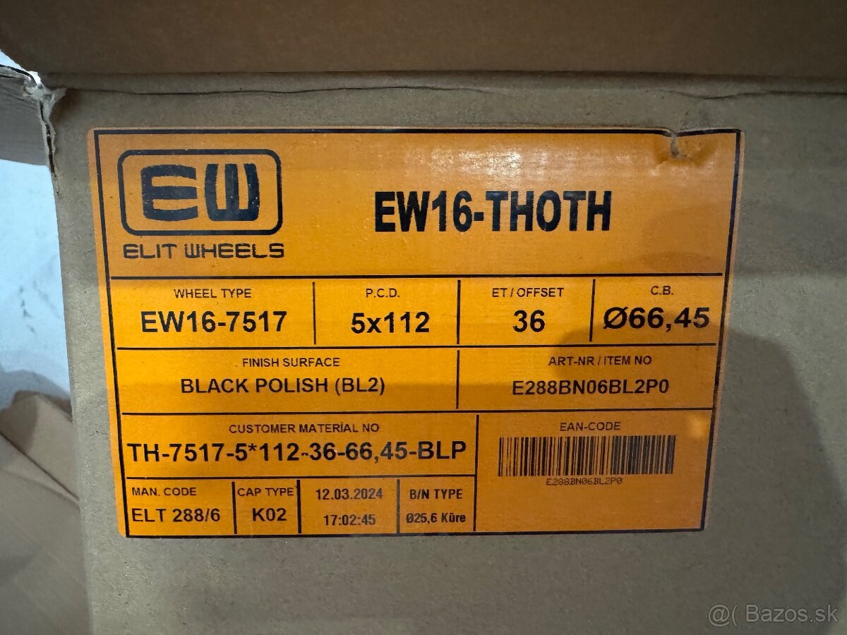 5x112 R17 et36 7,5J - 3