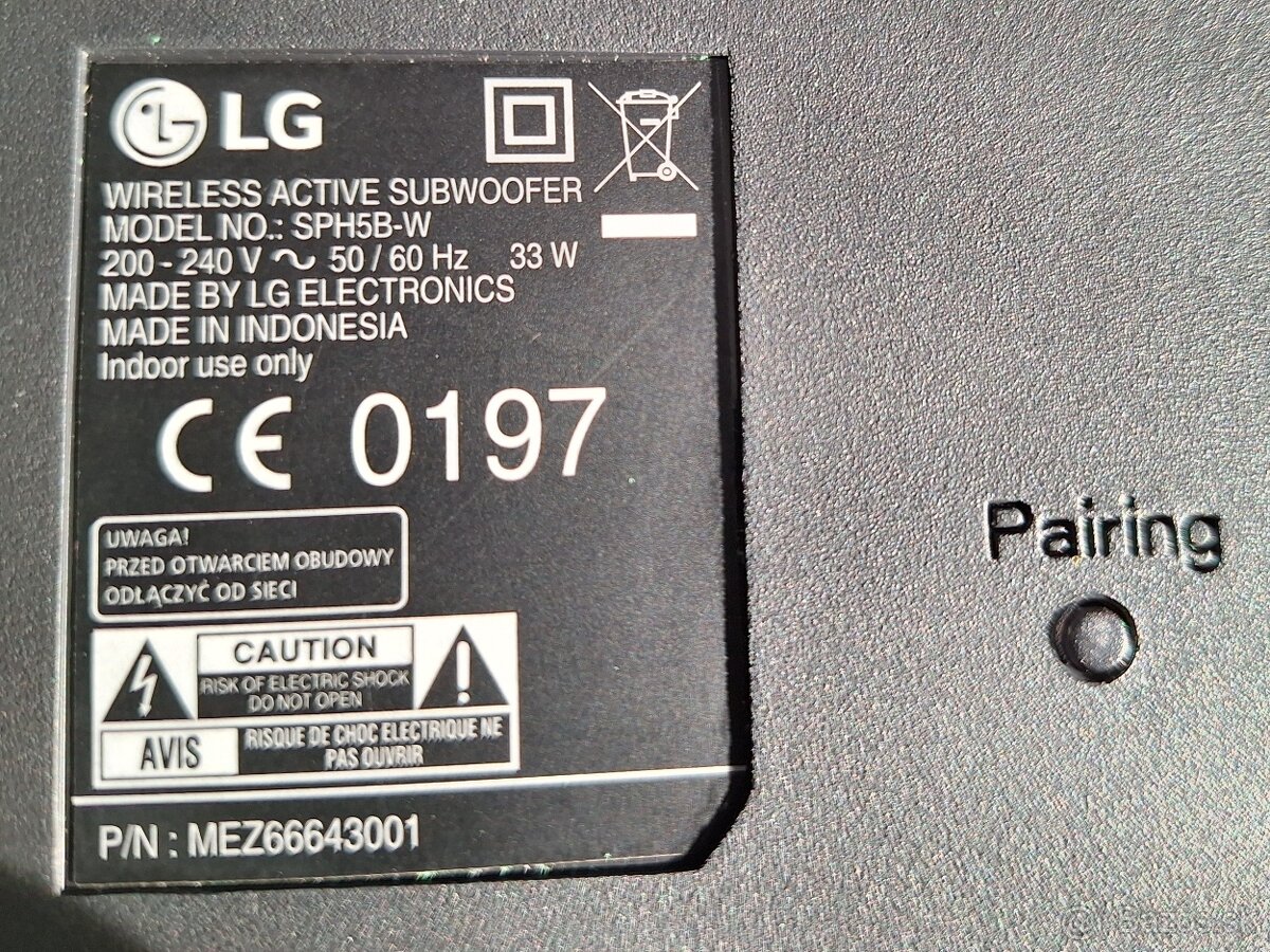 Lg subwoofer - 3