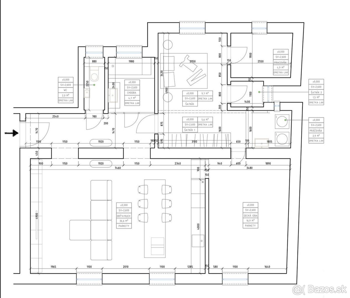 Unikátny 3,5-izbový mestský „vidiek“ (95 m²) od známeho arch – pohled 3