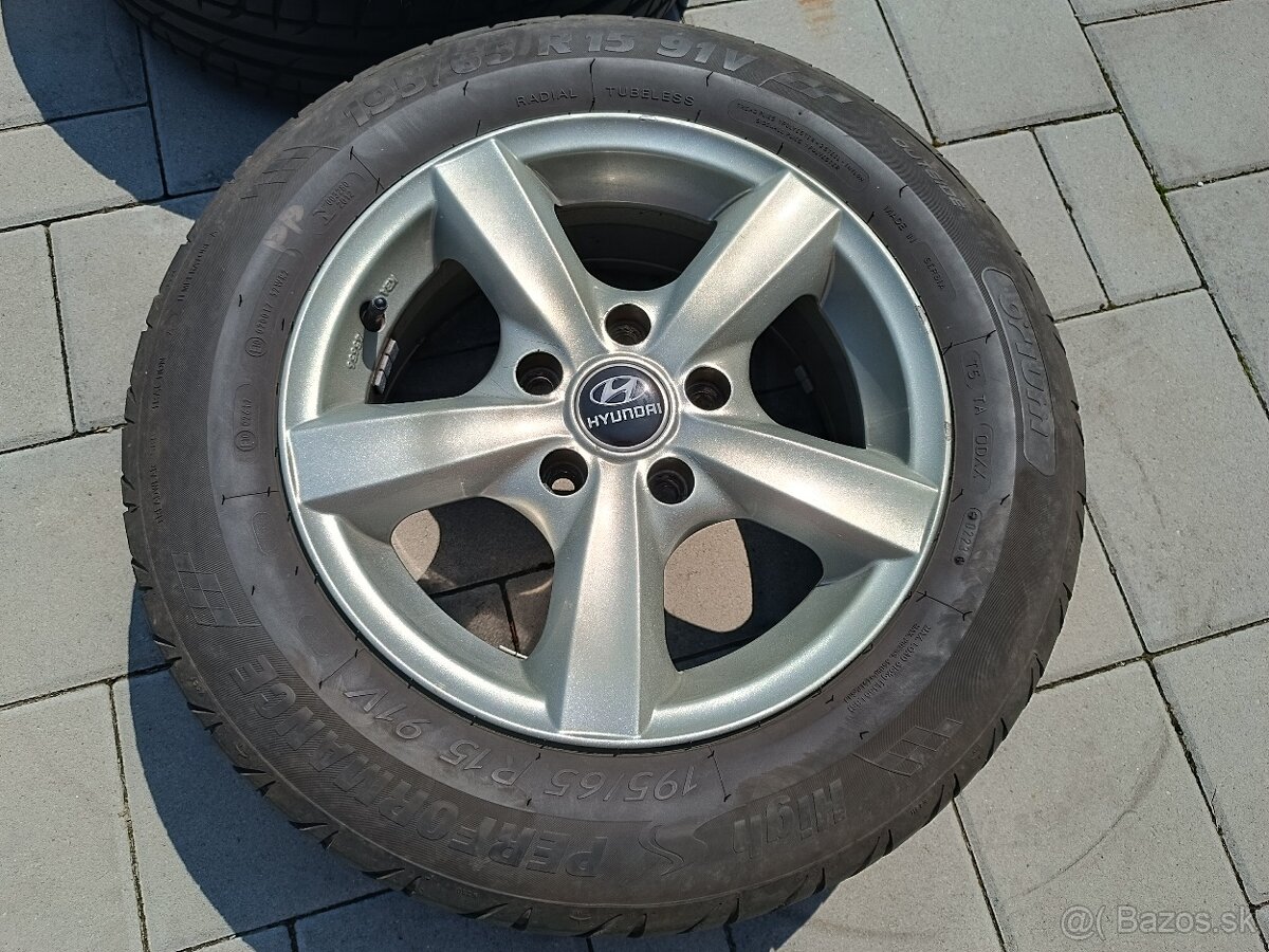 Predám elektróny 195x65 R15 5x114,3 - 3