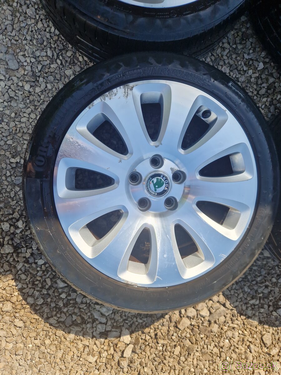 Škoda alu disky s pneu 5x112 - 3