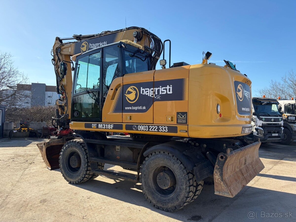 CAT M318F – ROTOTILT , kolesové rýpadlo - 3