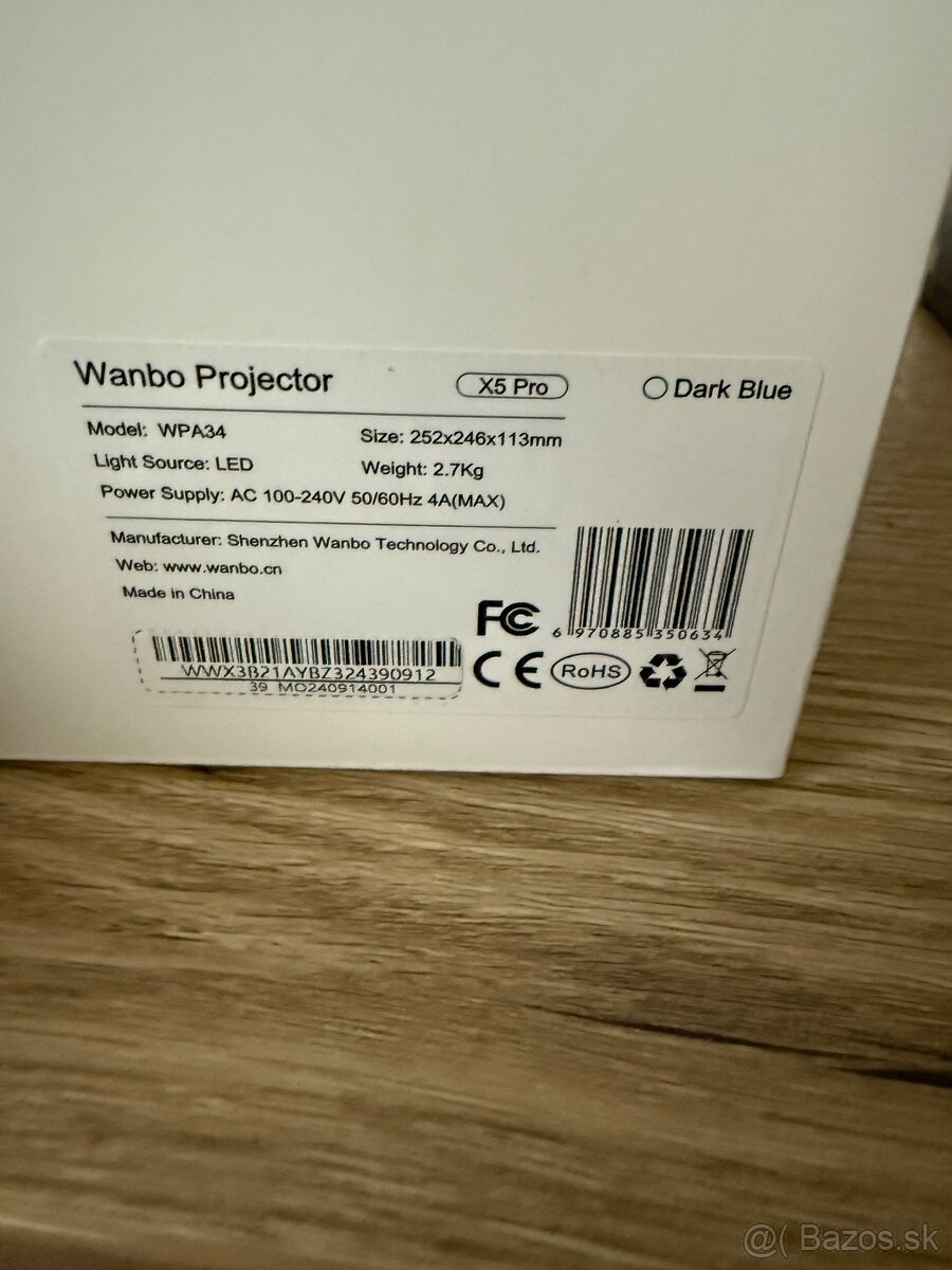 Predam este zabaleny projektor Wanbo X5 Pro - 3