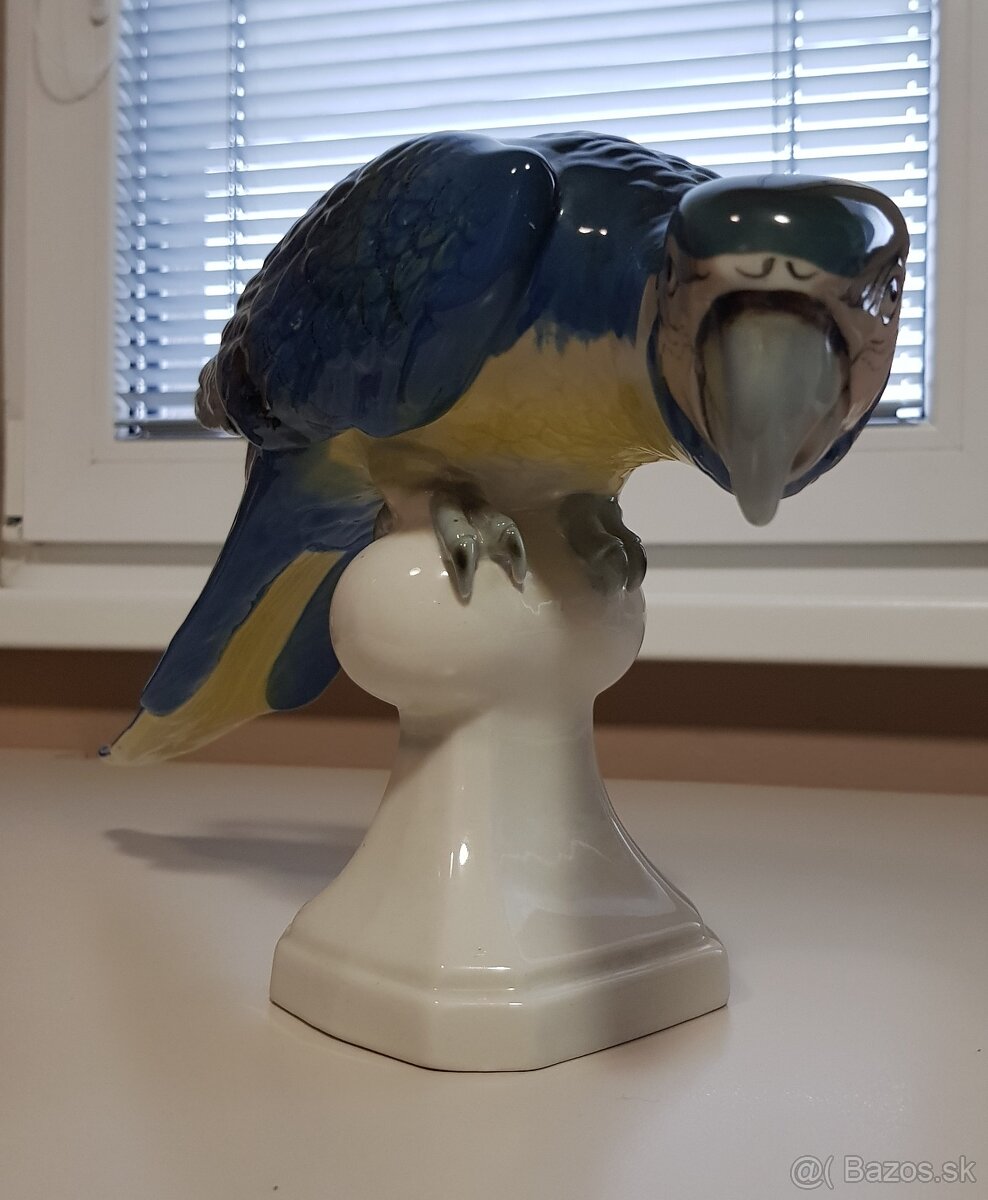 Porcelánový papagáj ARA - 3