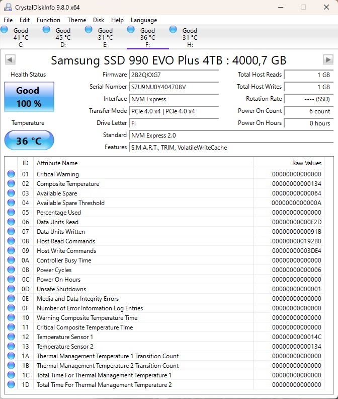 Samsung 990 EVO Plus 4TB, M.2 2280, NVMe (nepoužité) - 3