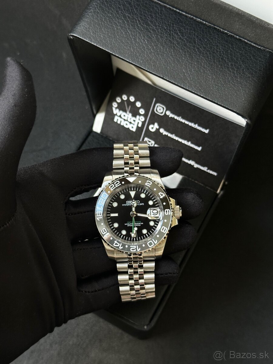 Seiko mod GMT Bruce Wayne - 3