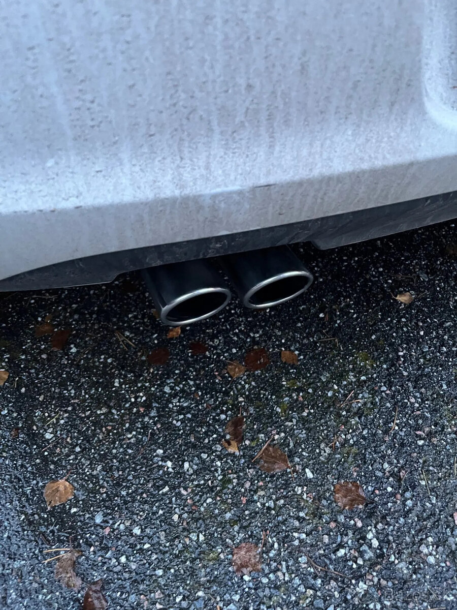 NEREZOVÉ a ČIERNE koncovky na výfuk - dvojitá koncovka - 3