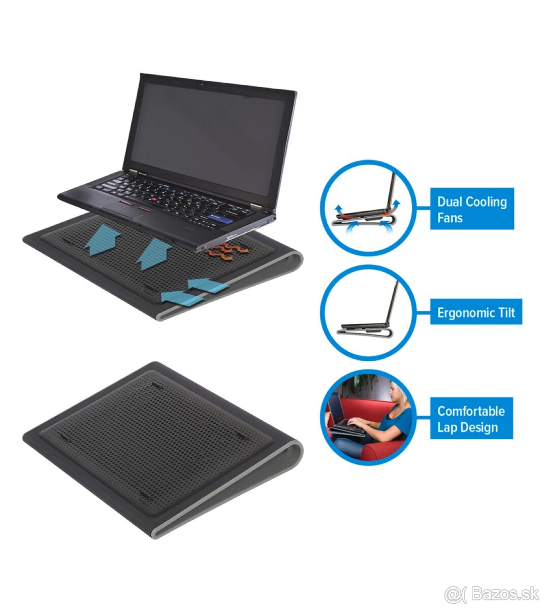 Aktivna chladiaca podlozka na laptop Lap Chill Mat - 3