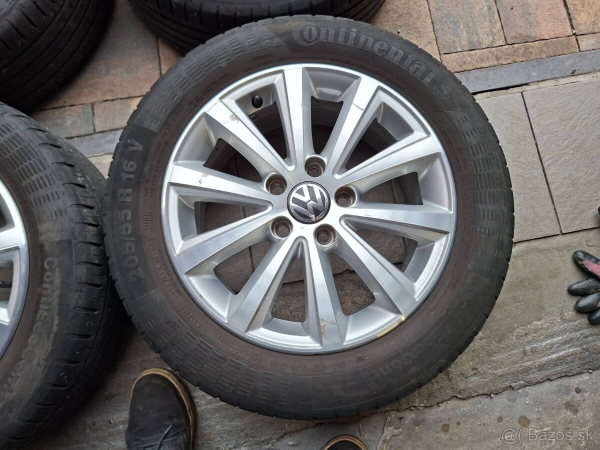Orig. hliníkové disky VW R16, 5x112 - 3