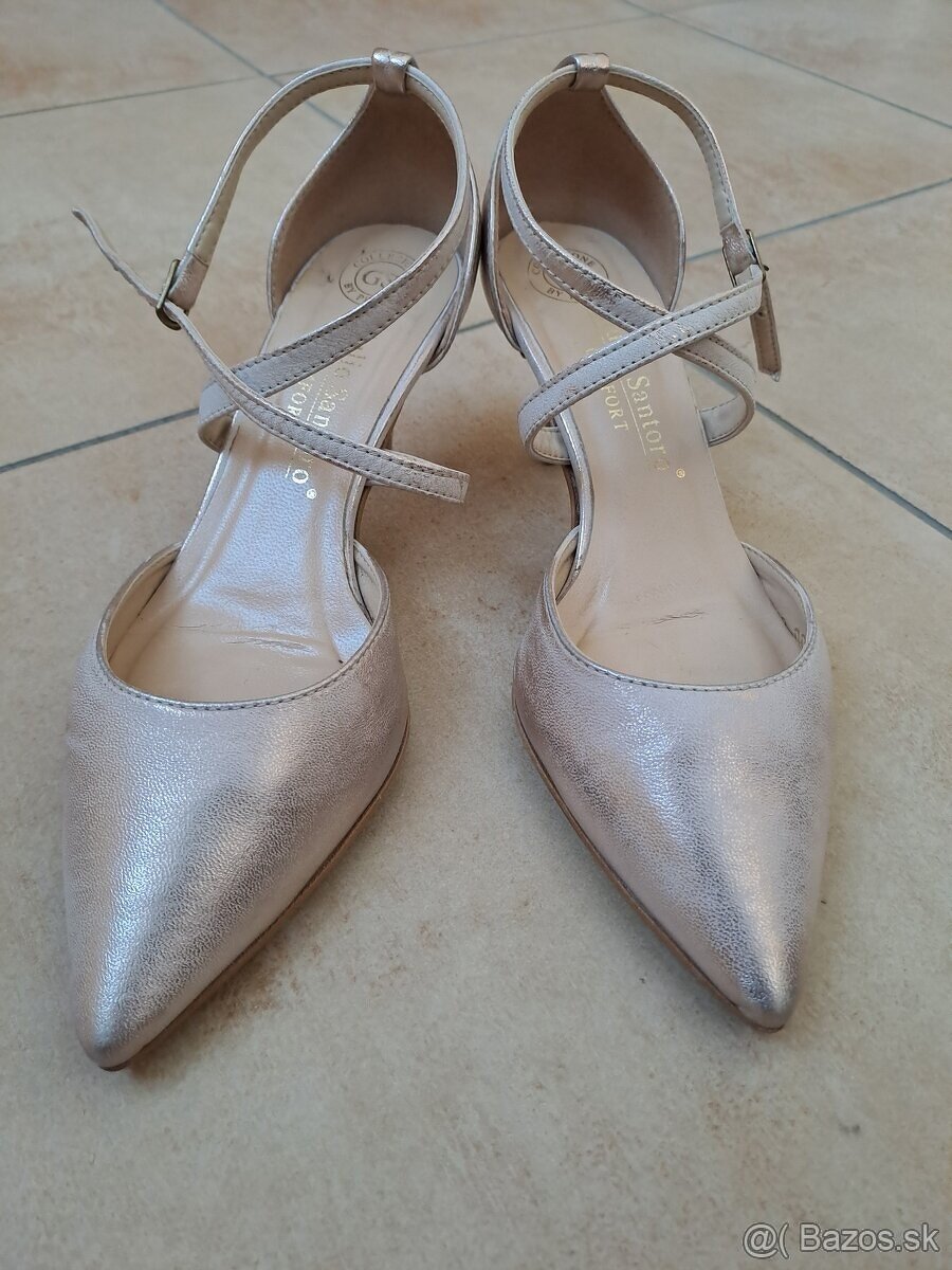 Lodičky elegantné kožené - 3