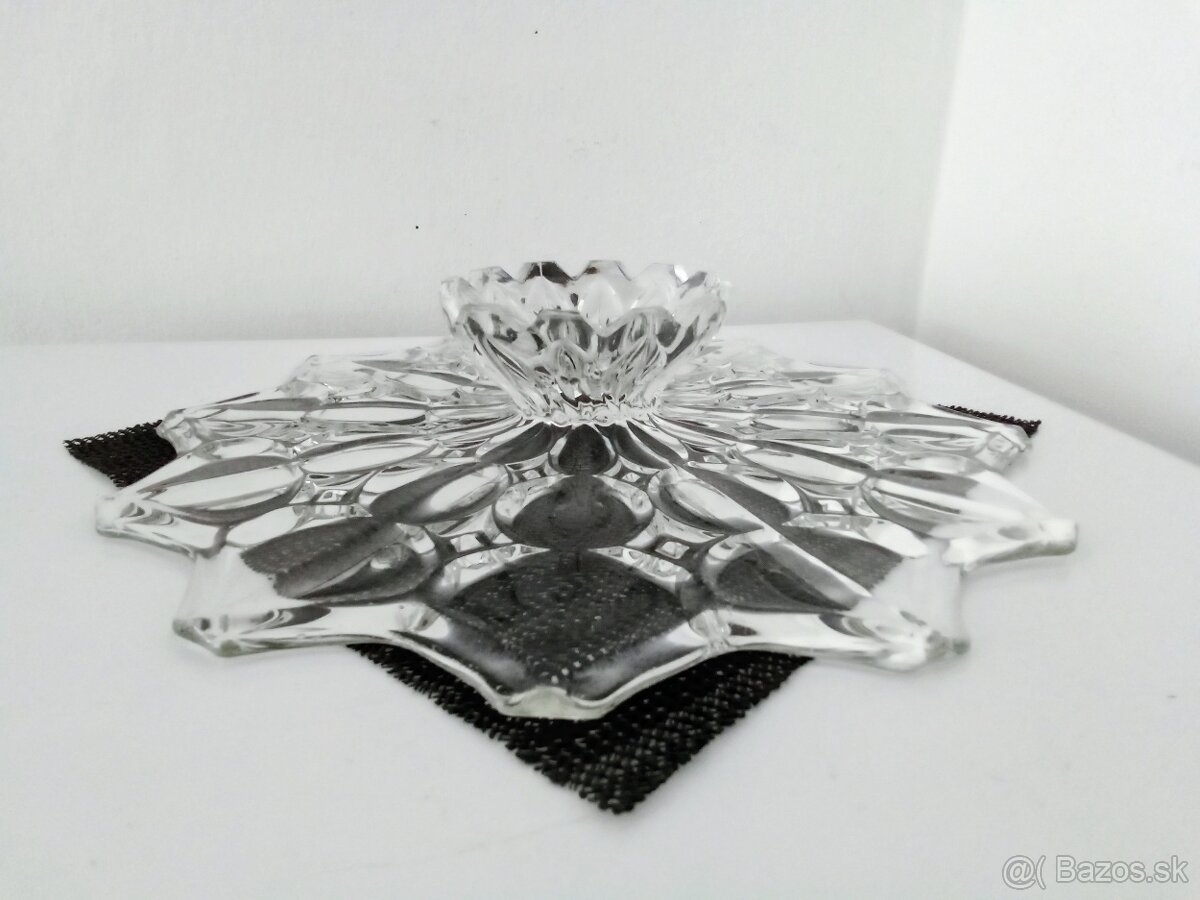 Starý nástolec, tác, podnos na dort a cukroví - 3