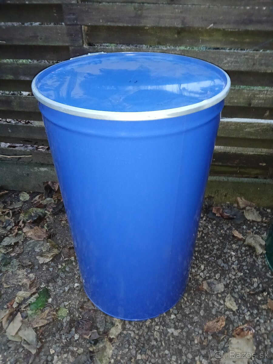 Plechové 200L sudy( modrý alebo zelený ) - 3