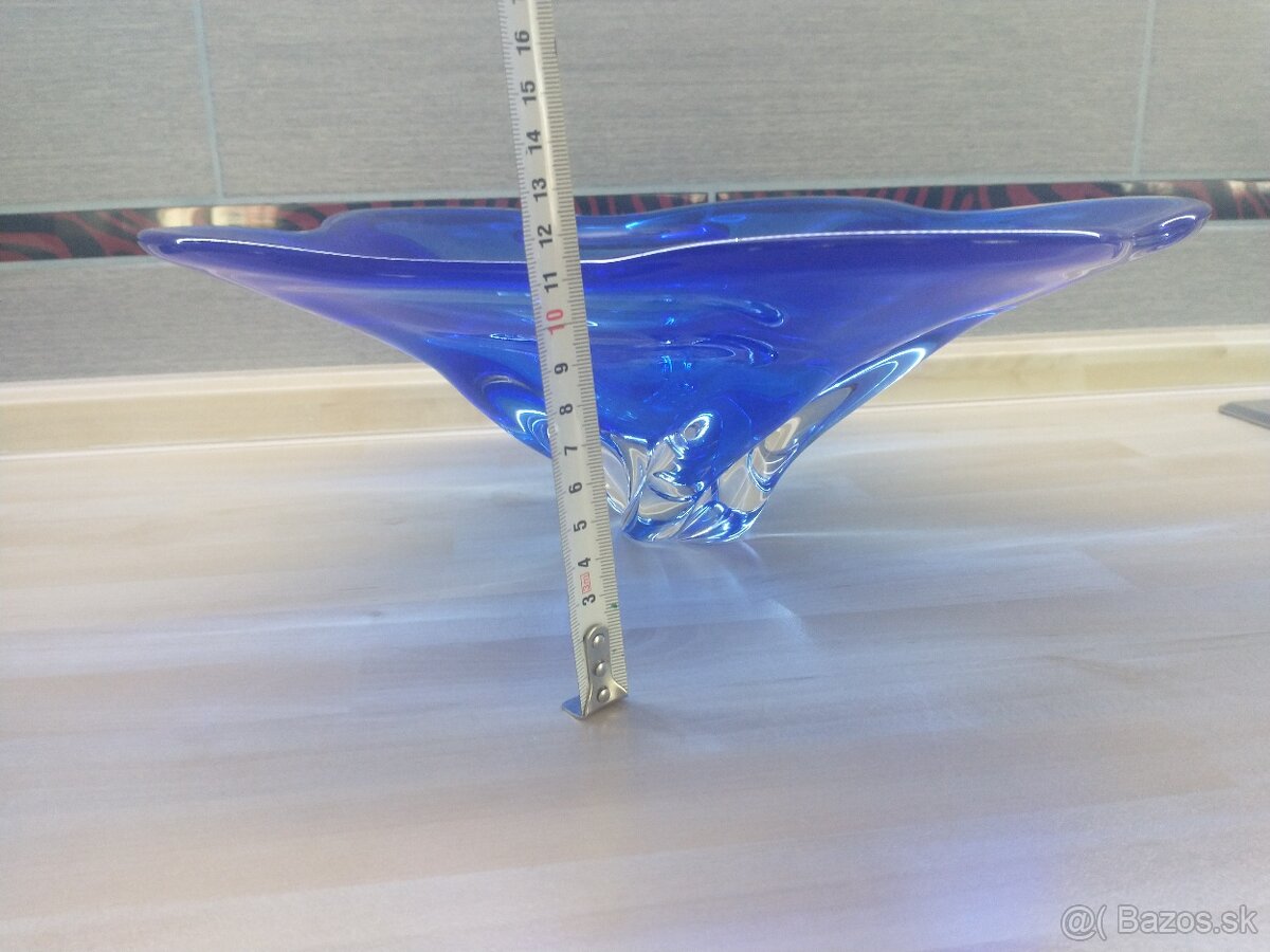 hutné sklo, váza, misa - 3