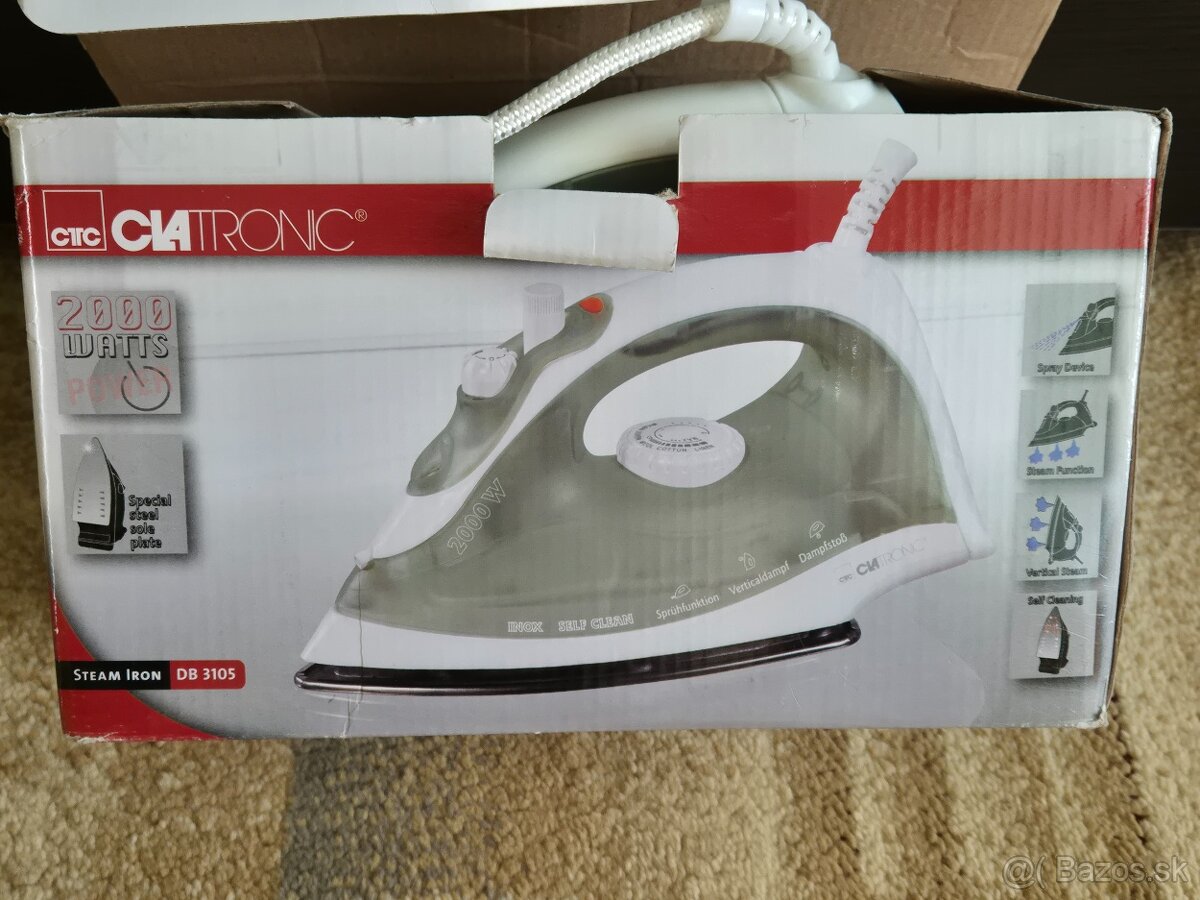 Predám žehličku Clatronic DB3105 - nová - 3