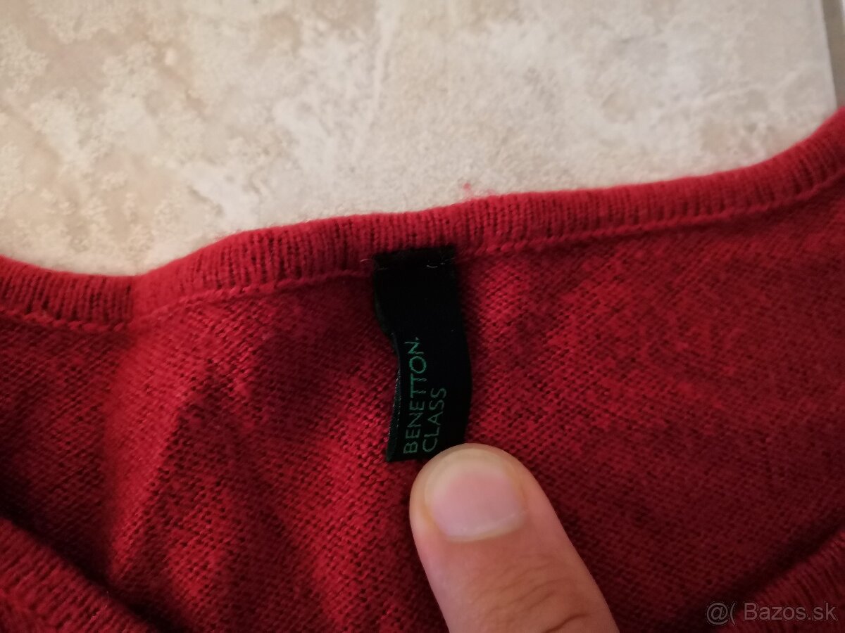 Šaty červené detské Benetton - 3