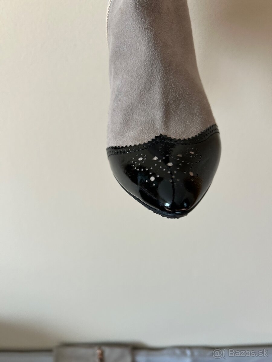 Kožené cizmy veľkosť 37 - 3