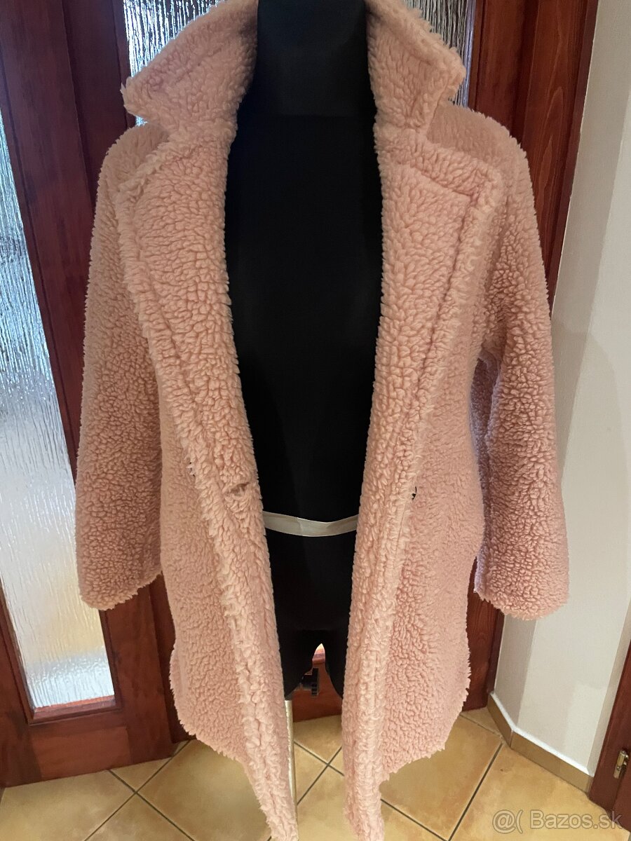Dámsky ružový kabat - 3