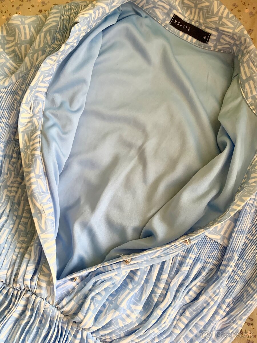 Elegantné plisované šaty Mohito 🤍💙 - 3