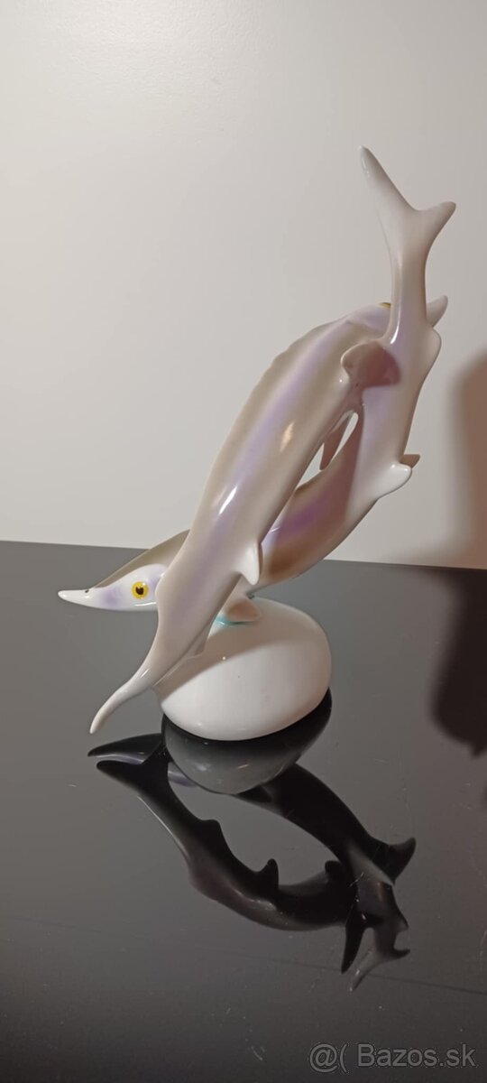 Krásna porcelánová soška Holloháza - 3