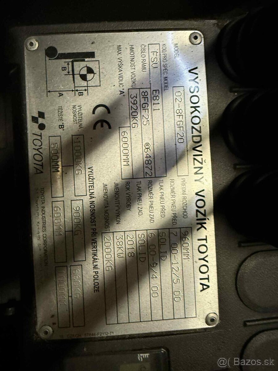 Vysokozdvižný vozík Toyota 2018 02-FGF20 - 3