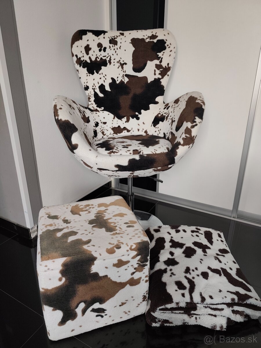 Kreslo + taburet - 3