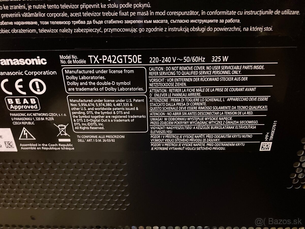 Predam plazmovy televizor Panasonic - 3