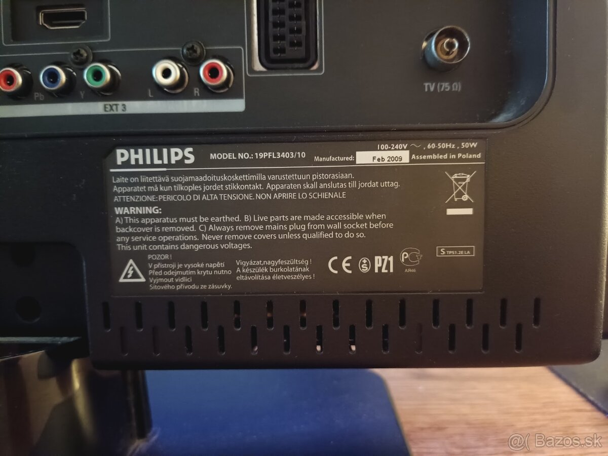 TV Philips 19PFL3403/10 - 3
