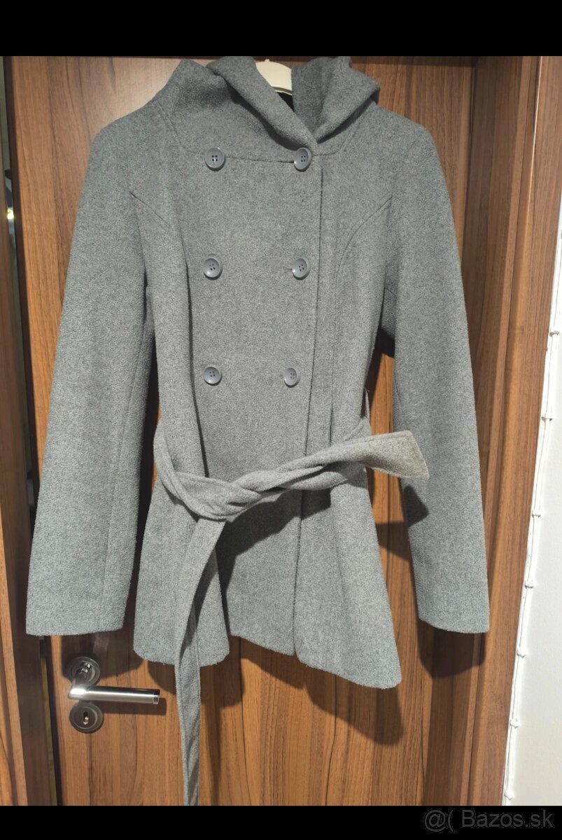 Prechodný kabát s opaskom - 3