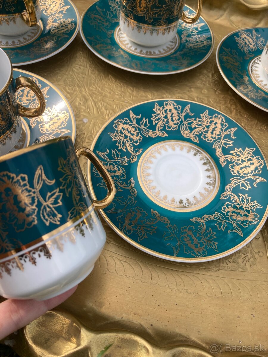 Karlovarský porcelán kompletná 12ks čajova súprava - 3