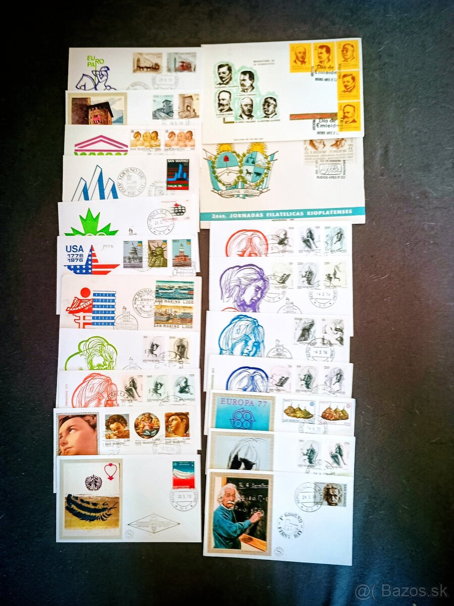 San Marino,Luxemburg FDC - 3