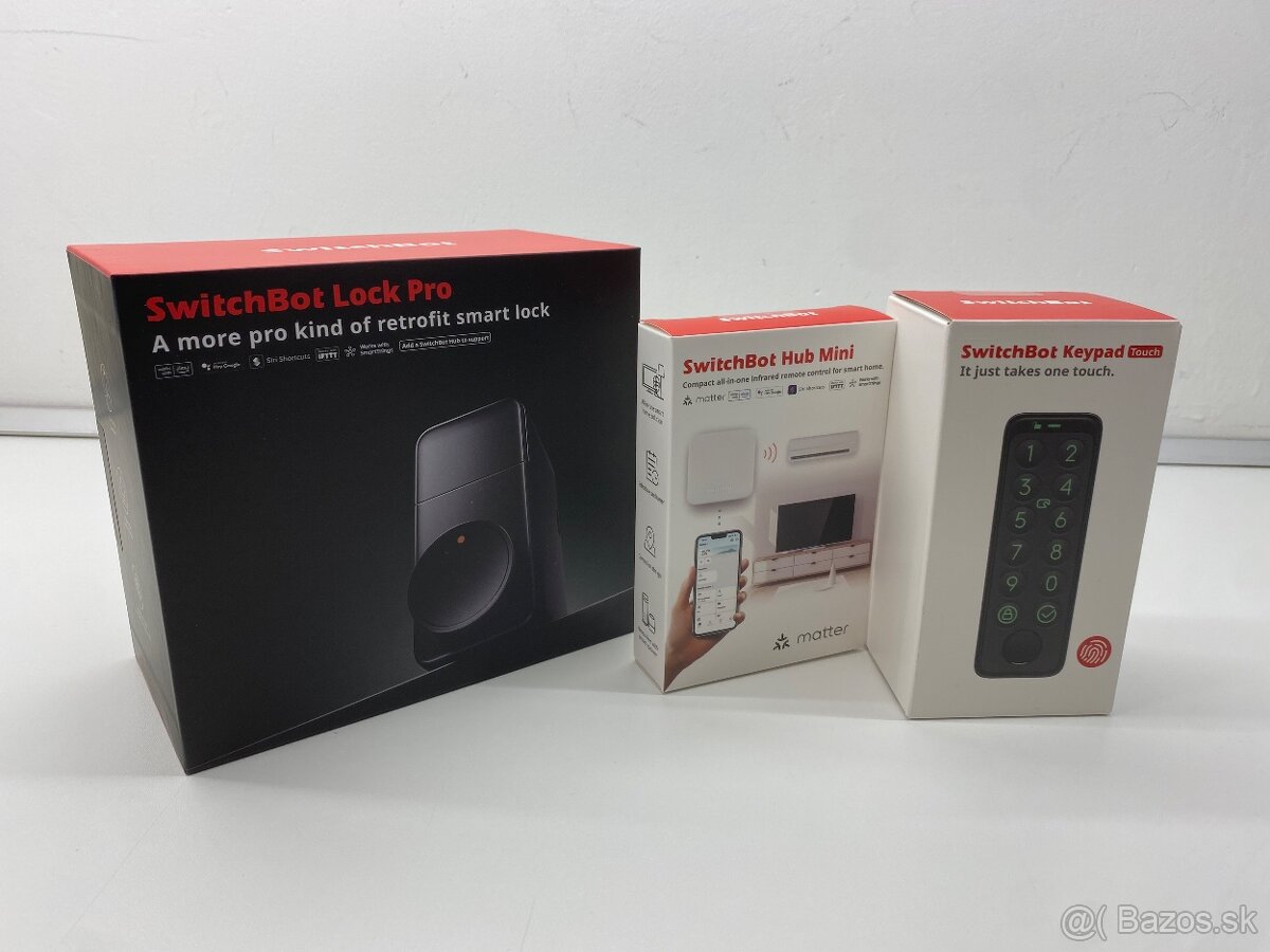 SwitchBot Lock Pro - Smart zámok + keypad + Hub - 3