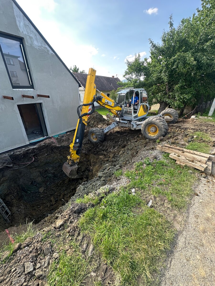 Práce strojom Menzi Muck A91F 4x4 - 3