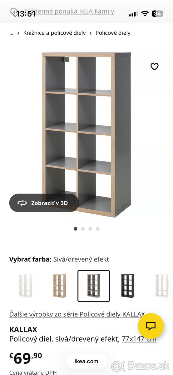 Policovy regal Kallax ikea - 3