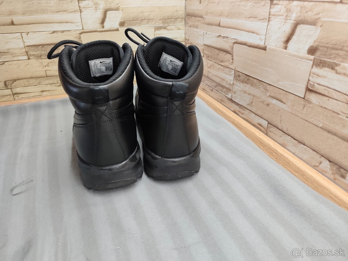 Nike 46 - pánske kožené čierne topánky - 3