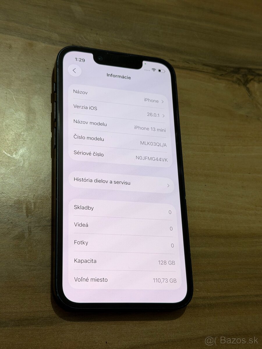 Predám Apple IPhone 13 Mini 128GB Black Minimálne Známky - 3