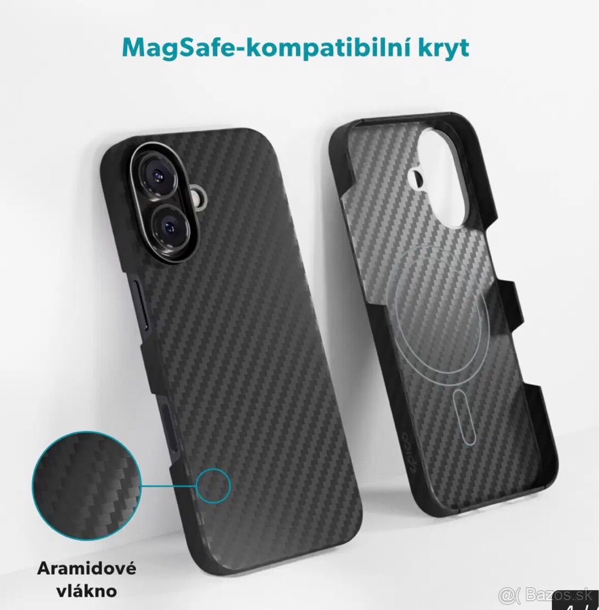 Epic Mag+ Carbon kryt na iPhone16 čierny - 3