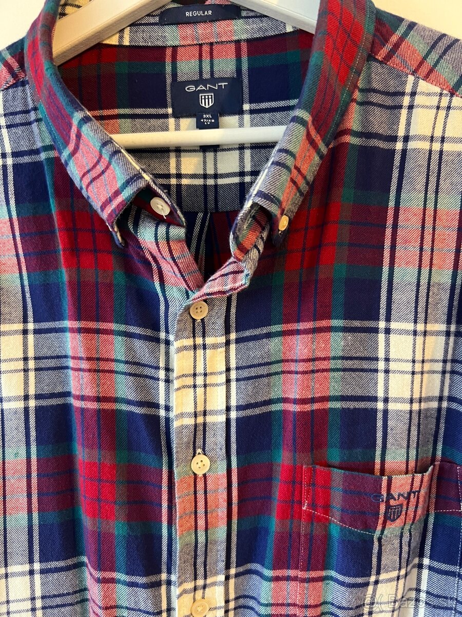 Nová pánska košeľa GANT - veľkosť 3XL - 3