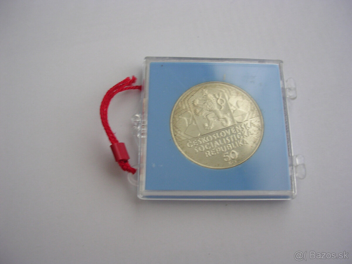 Ag minca 50 Kčs 1979 IX.zjazd KSČ PROOF - 3