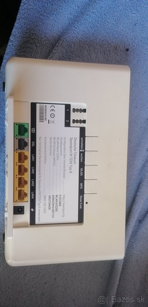 Wi-Fi router Speedport W723V – komplet príslušenstvo - 3