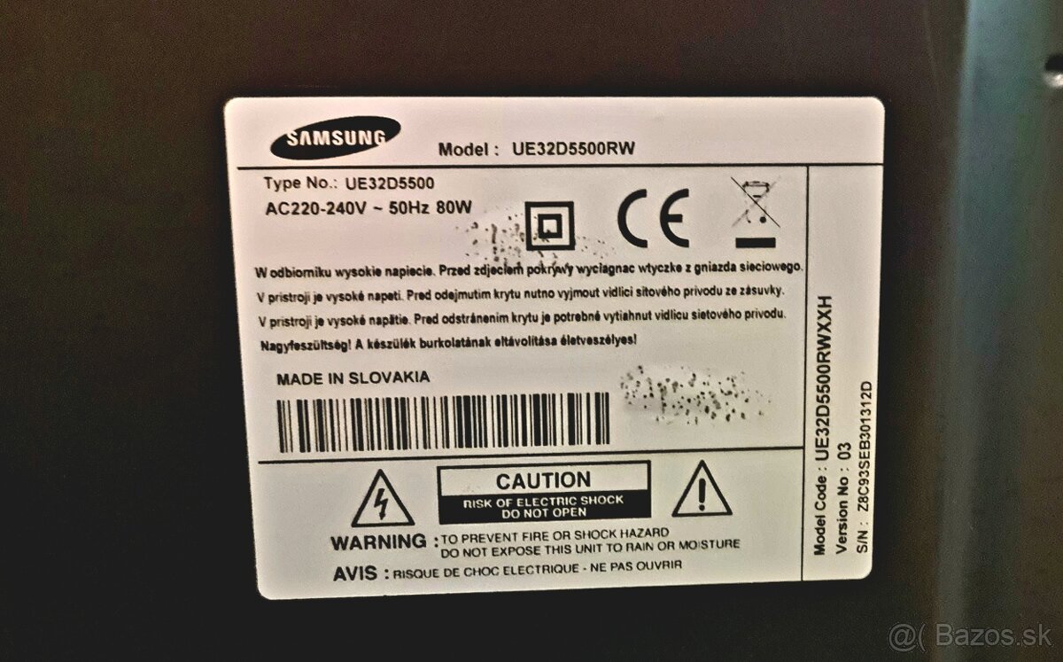 Samsung UE32D5500RW - 3