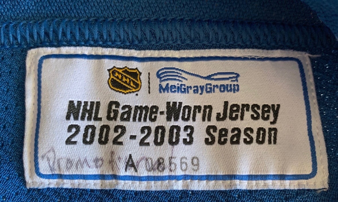 Ciernik game worn dres NHL - 3